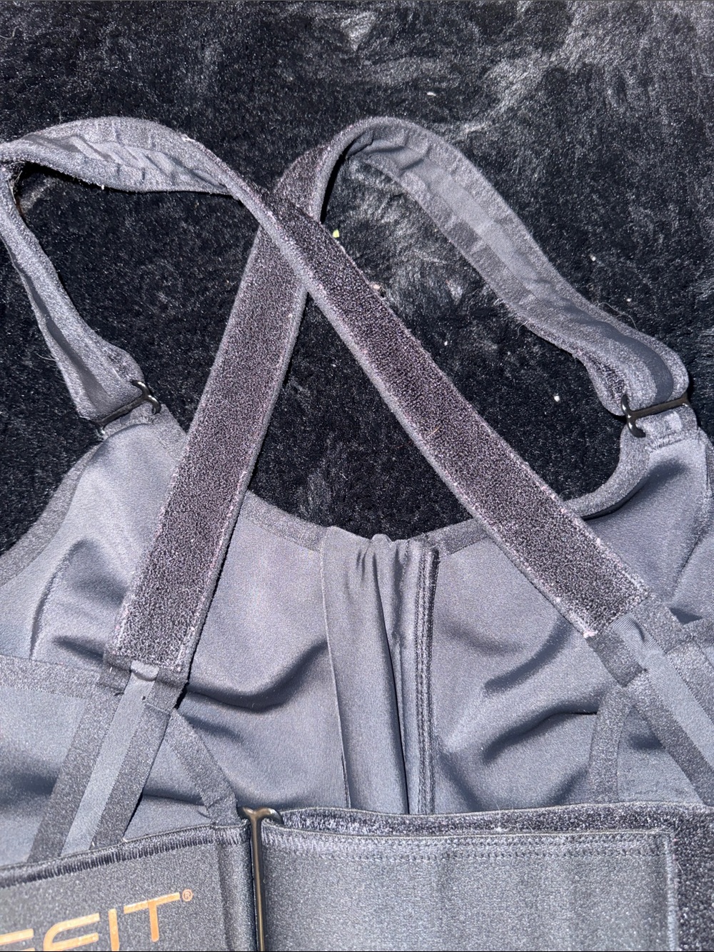 SHEFIT Front-Zip Crossback Sports Bra - Black - Picture 8 of 13